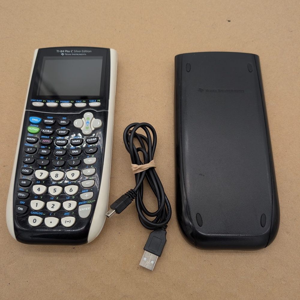 TI-84 Plus C Graphing Calculator - Black & Cream